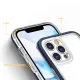 Skaidrus dėklas iPhone 12 Pro Max telefonui Hybrid Armor Clear 3 in 1, mėlynas