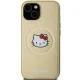 Hello Kitty iPhone 15 Case Leather Kitty Head MagSafe, Gold