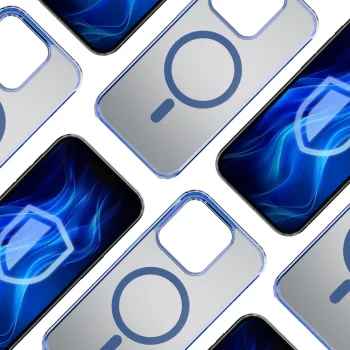 Dėklas 3mk Frosty MagCase telefonui Apple iPhone 15 Pro Max, mėlynas