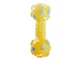 Squeaky Dog Toy Dumbbell, 13 cm, Red