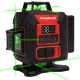Savaime išsilyginantis 4D lazerinis nivelyras Case 130163, 16 linijų, žalias spindulys