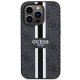 Guess dėklas iPhone 14 Pro telefonui 4G Printed Stripes MagSafe, juodas