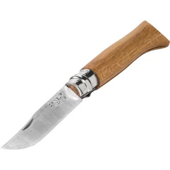 Opinel No. 08 Pocket Knife Oak Wood