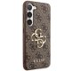 Guess 4G Big Metal Logo dėklas Samsung Galaxy S23 rudas