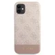 Guess 4G Stripe dėklas iPhone 11 / XR, rožinis