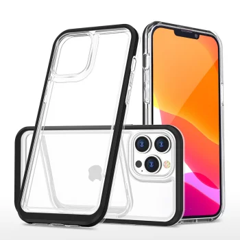 Dėklas „Hybrid Armor Clear 3in1“, skirtas „iPhone 14 Pro Max“, juodas