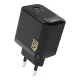Dudao A28C 45W GaN įkroviklis su USB-C laidu, juodas