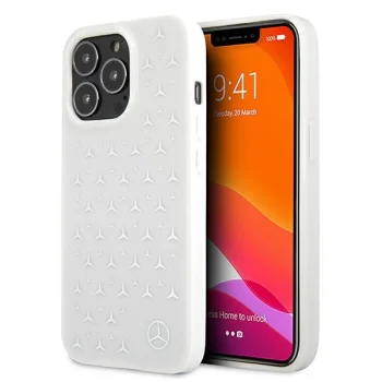 Mercedes dėklas iPhone 13 / 13 Pro telefonui, baltas