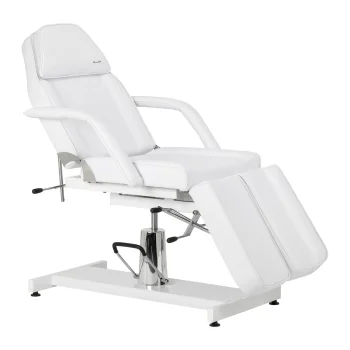 Sillon 210 hidraulinis pedikiūro krėslas su padalinta atrama, baltas