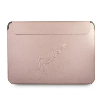 Guess Saffiano Script Sleeve for 13" Laptop, Pink