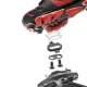 Rockbros M108 dvipusiai dviračio pedalai - juodi