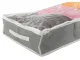 Large Underbed Storage Bag Organizer for Shoes and Bedding, Zippered, 90x42x14 cm, Grey