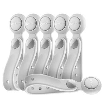Joyroom JR-ZS422 Magnetic Silicone Cable Organizers, 6-Pack, White