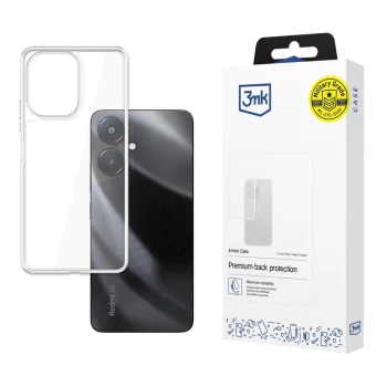 3mk Armor Case dėklas Xiaomi Redmi 13C 5G telefonui, skaidrus