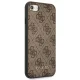 Dėklas Guess 4G Metal Gold Logo skirtas iPhone SE 2022 / 2020 / 7 / 8, rudas