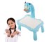 Kids Drawing Projector Table with Markers, Blue