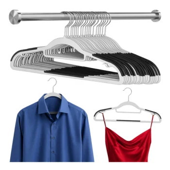 Ruhhy Non-Slip Clothes Hangers, 20 pcs, Grey