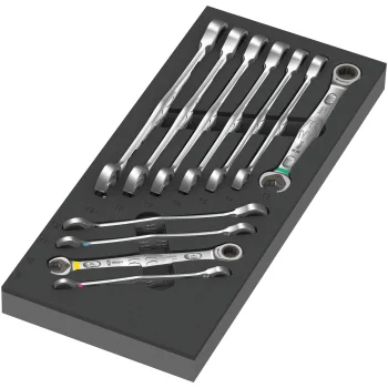 Kombinuotų terkšlinių raktų rinkinys putplasčio dėkle Wera 9730 6000 Joker Set 1, 11 d.