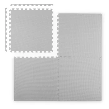 Didelis Ricokids putų dėlionės kilimėlis 120x120 cm, 4 vnt., pilkas