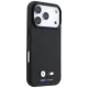 BMW M Quadrille Kevlar Tricolor & Metal Logo MagSafe dėklas iPhone 17/18 Pro Max, Juodas