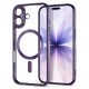 „Tech-Protect MagFlex“ dėklas „Apple iPhone 17“, skaidrus / violetinis