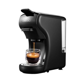Kapsulinis kavos aparatas 4-in-1 HiBREW H1A, 19 Bar, 1450W, juodas