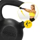 Ketinis svarmuo kettlebell 4FIZJO 16 kg, juodas