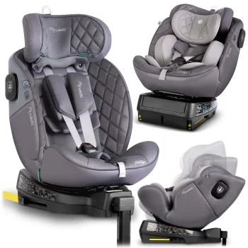 Nukido Prestige Line automobilinė kėdutė, 0-36 kg, Isofix, pilka