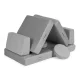 Ecotoys TMSRT-14 didelė modulinė vaikiška sofa, 8 dalių, pilka