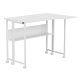 Sulankstomas L formos rašomasis stalas Maclean MC-126 L/W, 100x73 cm, baltas