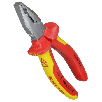 Knipex kombinuotosios replės 160 mm, chromuotos