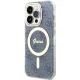 Guess dėklas iPhone 15 Pro telefonui IML 4G MagSafe, mėlynas