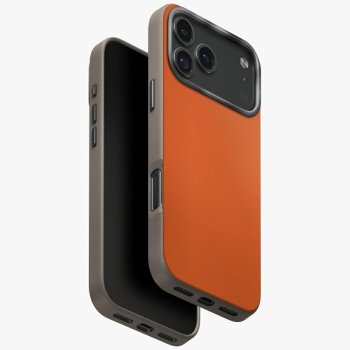 Uniq Lyden DS dėklas telefonui iPhone 17 Pro Max, oranžinis/pilkas