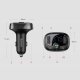 Baseus T-Typed Car charger & Bluetooth Player, FM Transmitter, Black