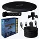 Berdsen BD-955 aktyvi vidaus ir lauko TV antena DVB-T2 4K, juoda