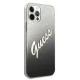 Guess iPhone 12 Pro Max Case Glitter Gradient Script, Black