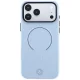 Mercedes Leather 3D MagSafe dėklas iPhone 18 Pro Max / 17 Pro Max, mėlynas