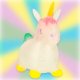 Rubber Bouncy Unicorn Toy for Kids with Pump KX3187
