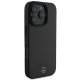Mercedes Textured And Plain Leather MagSafe dėklas iPhone 16 Pro telefonui, juodas