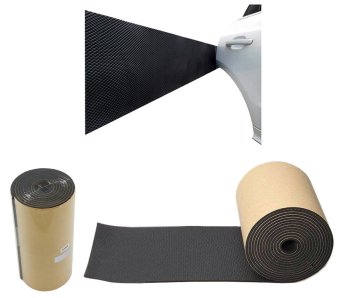 Garage Wall Protector Bumper AG566B, 200x20 cm, Black