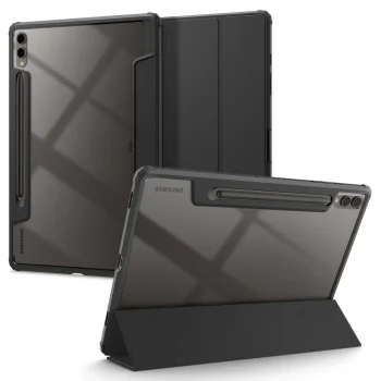 Spigen Ultra Hybrid Pro dėklas Samsung Galaxy Tab S9+ Plus planšetei, juodas