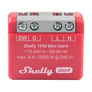 Išmanusis valdiklis Shelly 1PM Mini Gen4 Zigbee Matter 8A