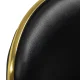 Kosmetologinė taburetė Gabbiano Q-4599G su atlošu, juoda