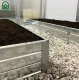 Klasika Garden metalinė pakelta lysvė, 1500x500x200 mm, cinko spalvos