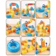 Ricokids RK-784 magnetic train construction set, 157 pieces