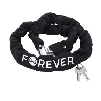Heavy Duty Bike Chain Lock Forever Outdoor CHL-105, 1290mm, black