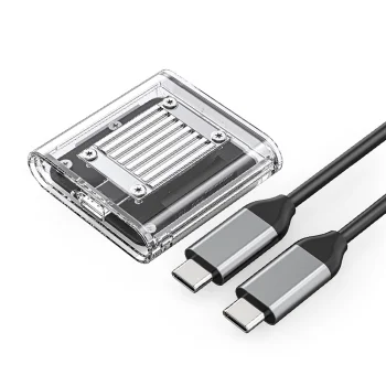 Orico TC20-M2-10G M.2 NVMe SSD išorinis dėklas, skaidrus