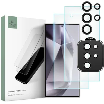 Samsung Galaxy S24 Ultra (SM-S928) Tech-Protect Supreme Tempered Glass 2x + Camera Glass