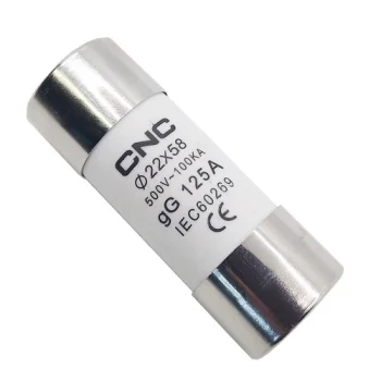 Saugiklis gG 125A 500V, 22x58 mm