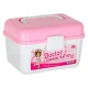 Kids Doctor Play Set in Case KX2947 35 Pieces White/Pink